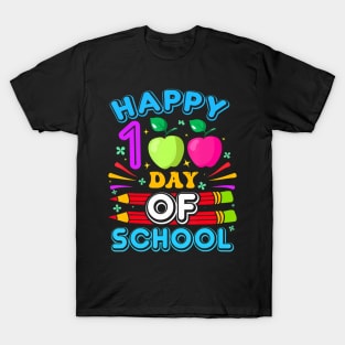 Happy 100Th Day Of School 100 Days Of School Teacher Student T-Shirt